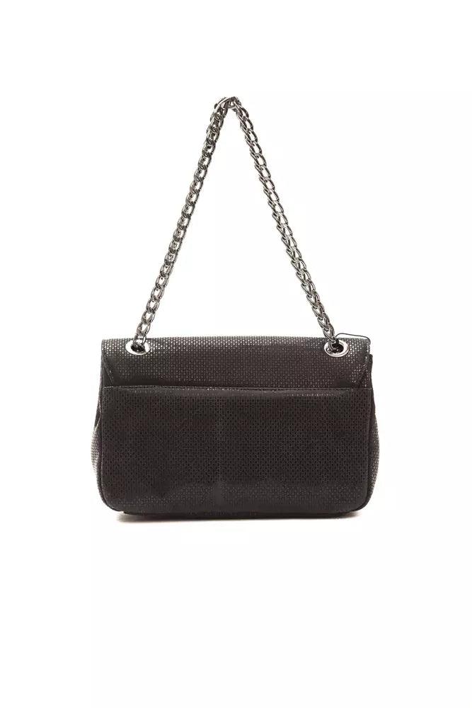 Pompei Donatella Black Leather Women Crossbody Bag - Arichezz.store