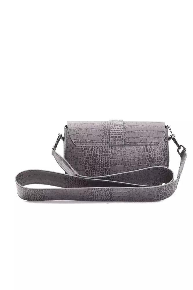 Pompei Donatella Gray Leather Women Crossbody - Arichezz.store