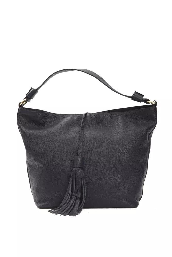 Pompei Donatella Gray Leather Women Shoulder Bag - Arichezz.store