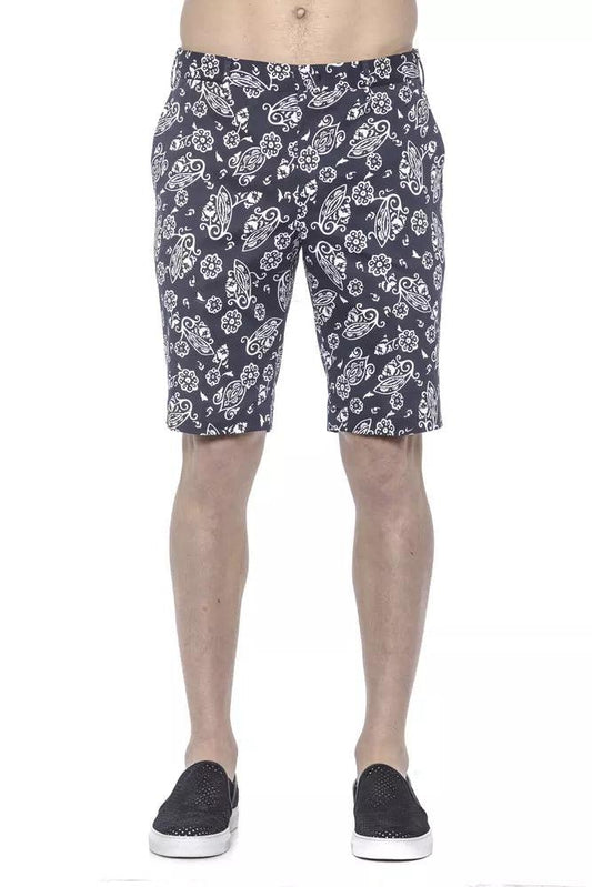 PT Torino Blue Cotton Men's Bermuda Short - Arichezz.store