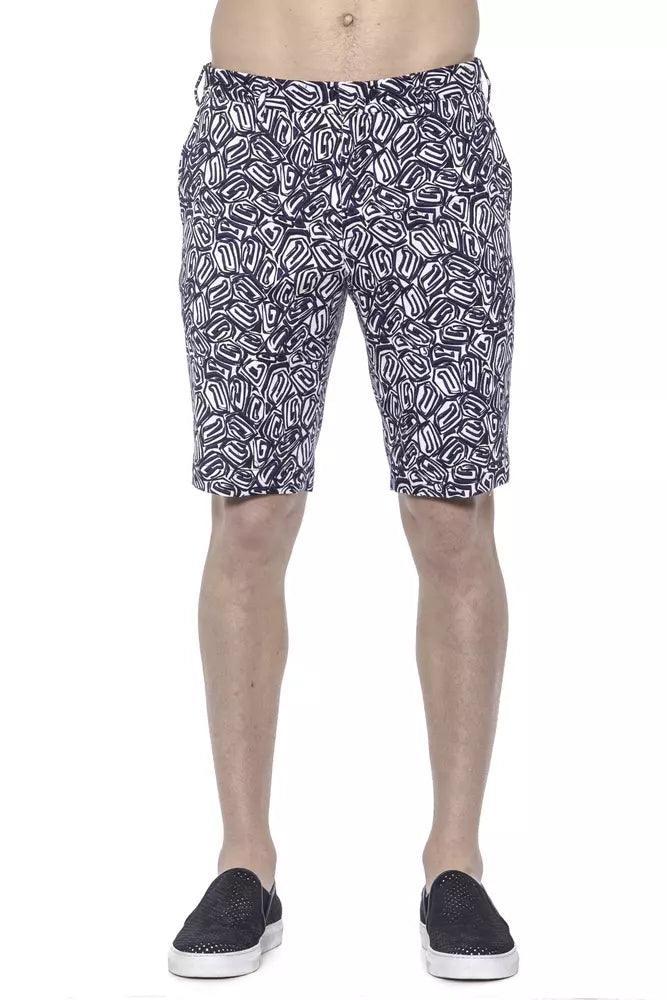 PT Torino Blue Cotton Mens Bermuda Short - Arichezz.store