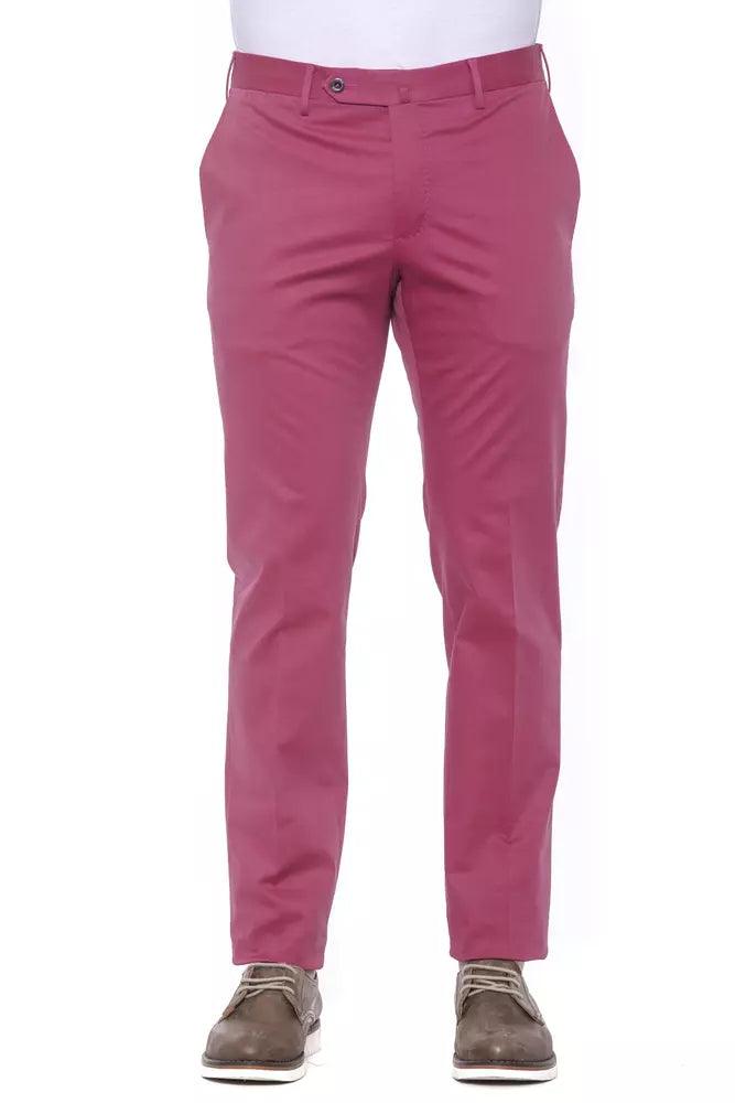 PT Torino Fuchsia Cotton Men Trouser - Arichezz.store