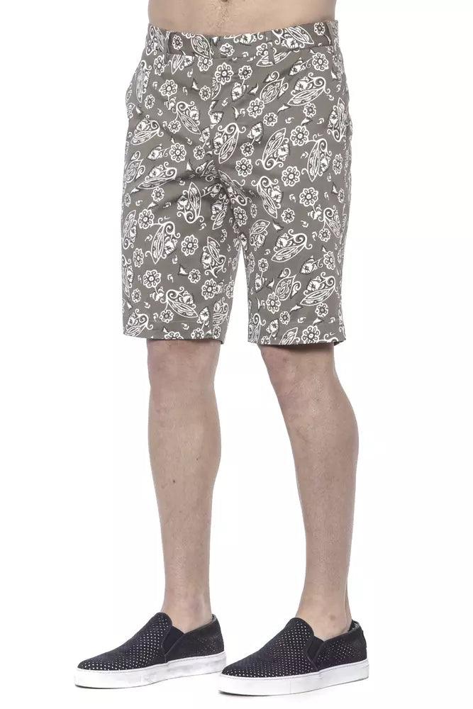 PT Torino Green Cotton Men's Bermuda Short - Arichezz.store