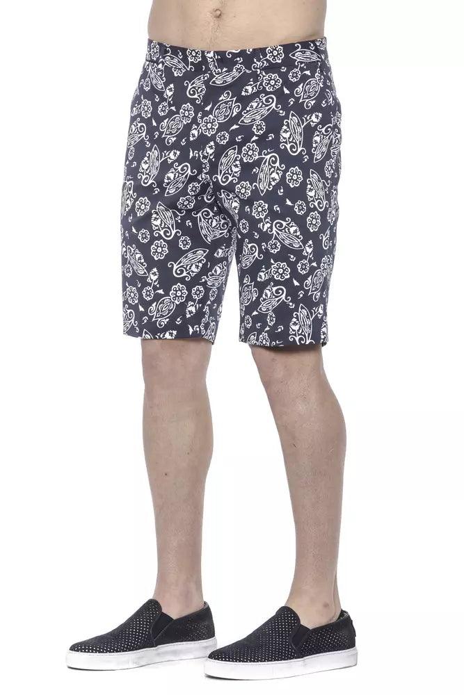 PT Torino Blue Cotton Men's Bermuda Short - Arichezz.store