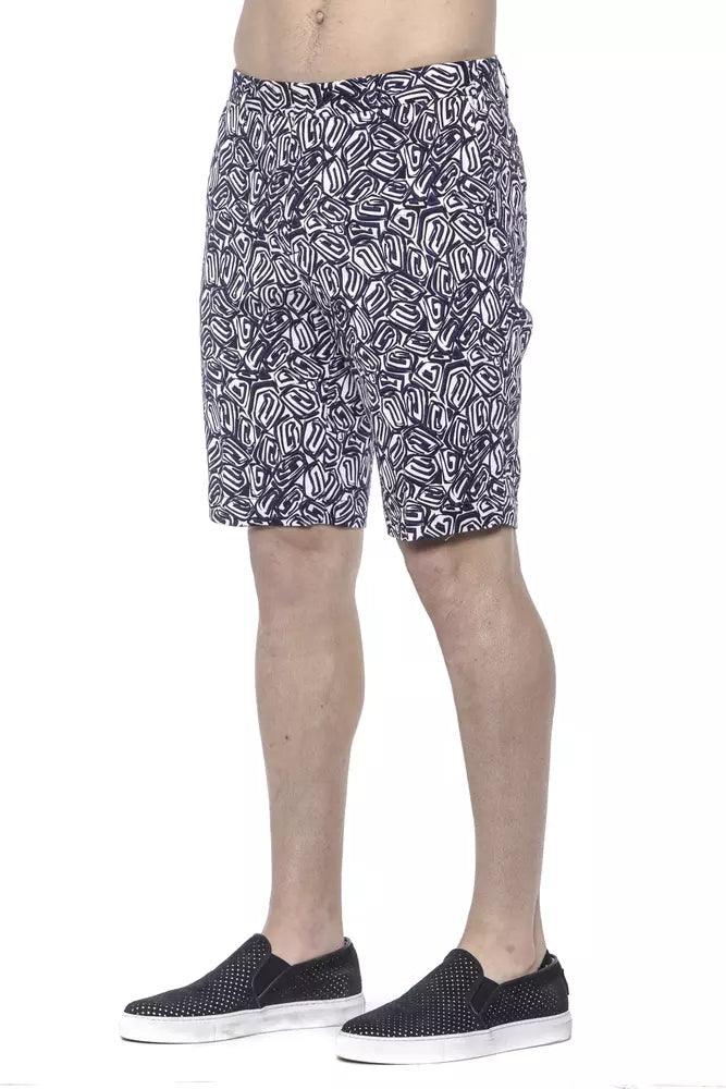 PT Torino Blue Cotton Mens Bermuda Short - Arichezz.store