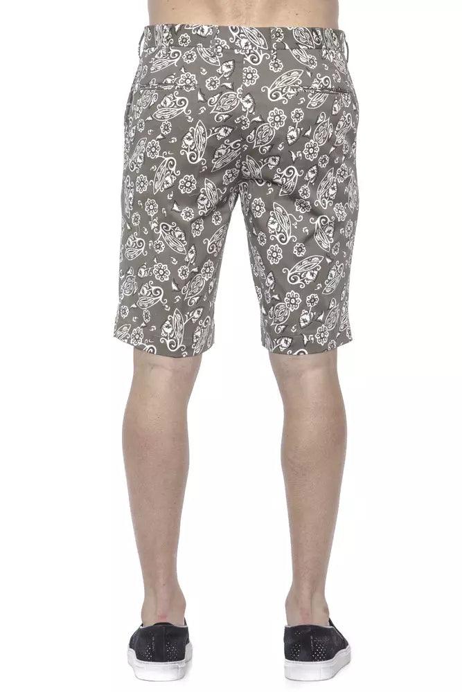 PT Torino Green Cotton Men's Bermuda Short - Arichezz.store