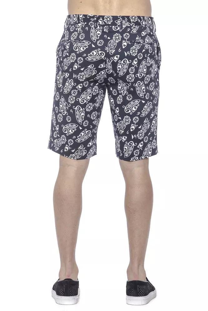 PT Torino Blue Cotton Men's Bermuda Short - Arichezz.store