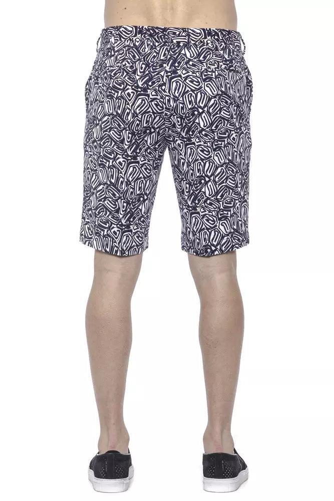 PT Torino Blue Cotton Mens Bermuda Short - Arichezz.store