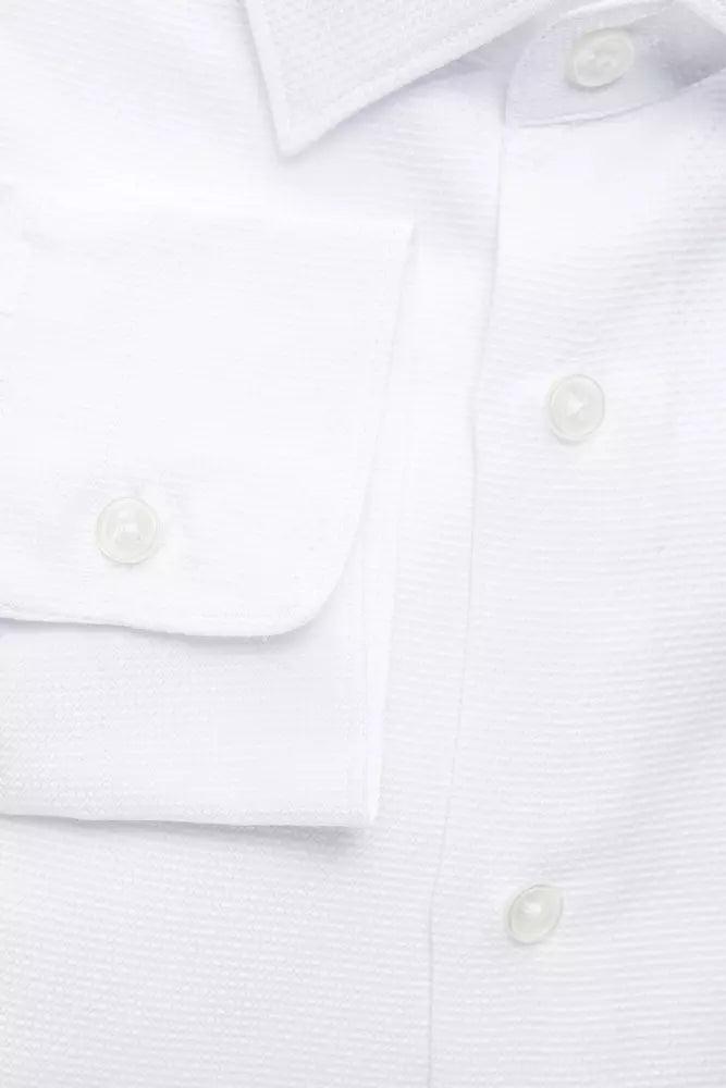 Robert Friedman White Cotton Men's Shirt - Arichezz.store