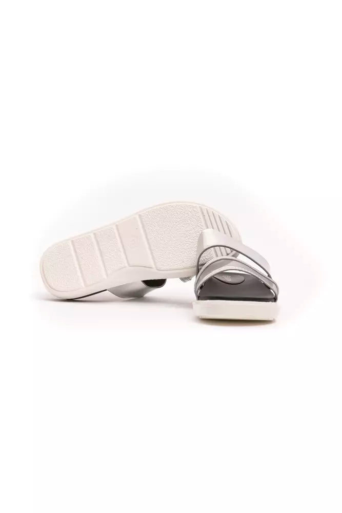 Péché Originel Silver Polyethylene Women Sandal