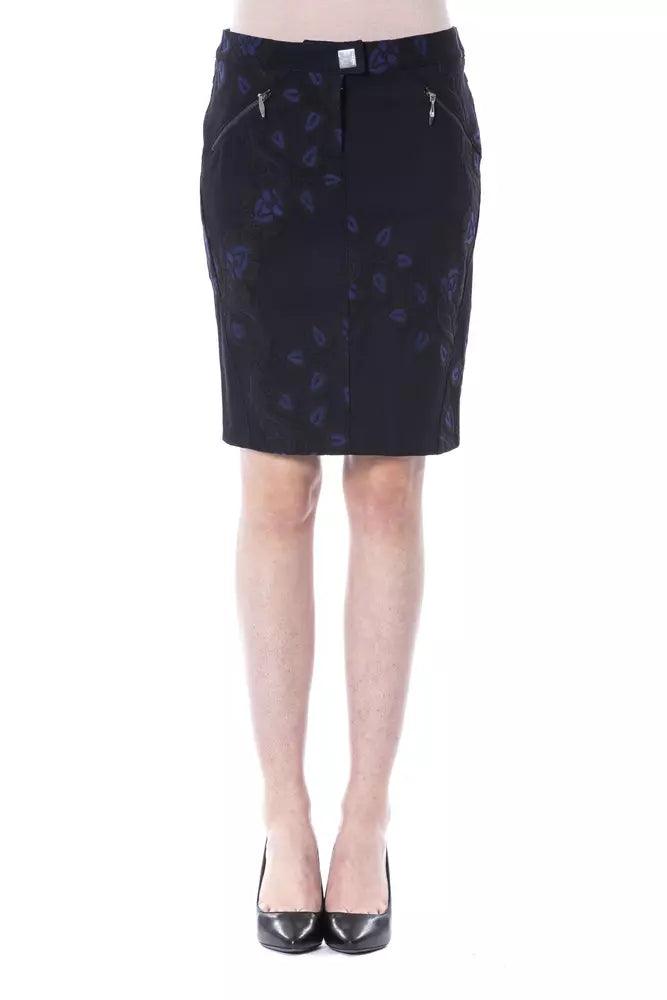 BYBLOS Blue Cotton Women Skirt - Arichezz.store