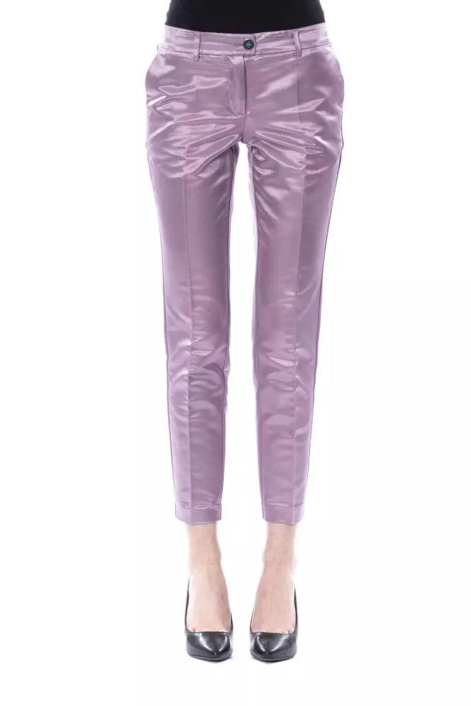 BYBLOS Purple Cotton Women Pants