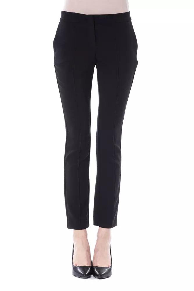 BYBLOS Black Polyester Women Pants - Arichezz.store