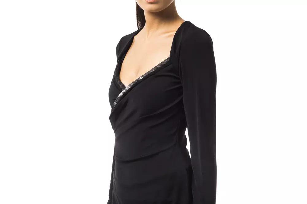 BYBLOS Black Viscose Women Top - Arichezz.store