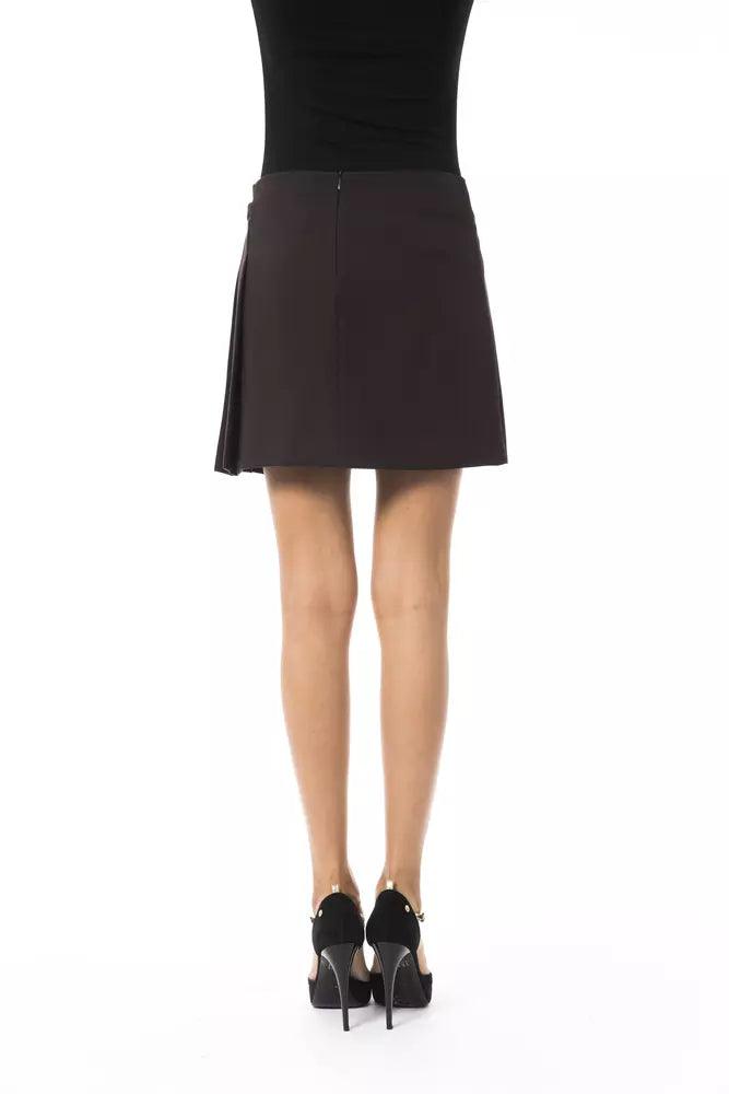 BYBLOS Brown Polyester Women Skirt - Arichezz.store