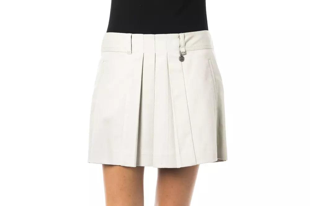 BYBLOS Gray Cotton Women Skirt - Arichezz.store