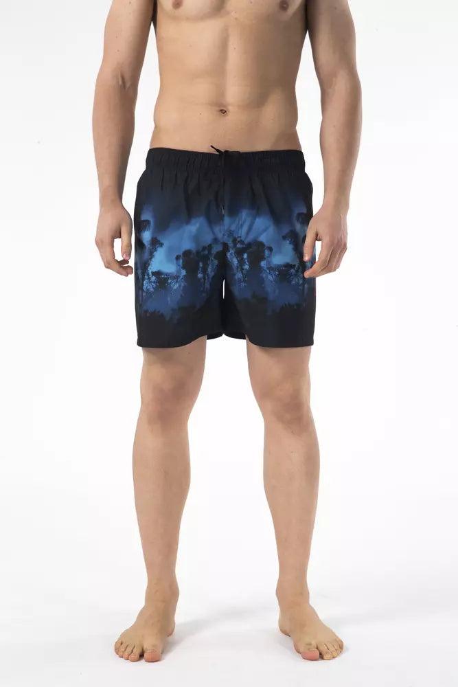 Just Cavalli Black Polyester Men Swim Short - Arichezz.store