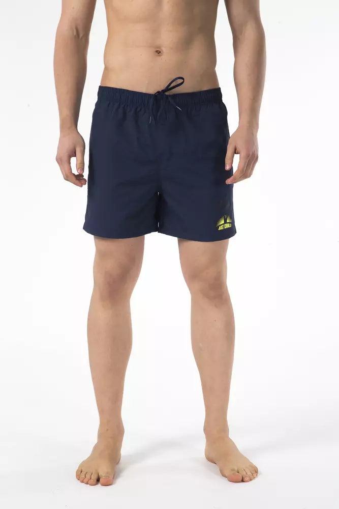 Just Cavalli Blue Nylon Men Swim Short - Arichezz.store