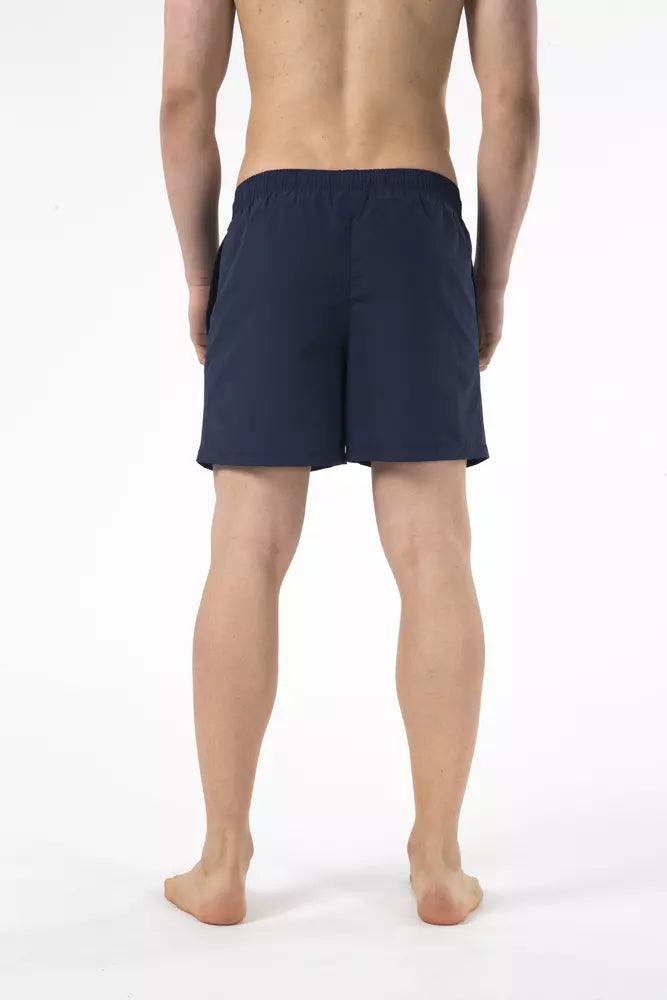 Just Cavalli Blue Nylon Men Swim Short - Arichezz.store