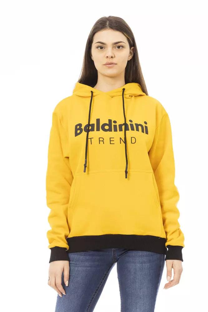 Baldinini Trend Yellow Cotton Women Sweater - Arichezz.store