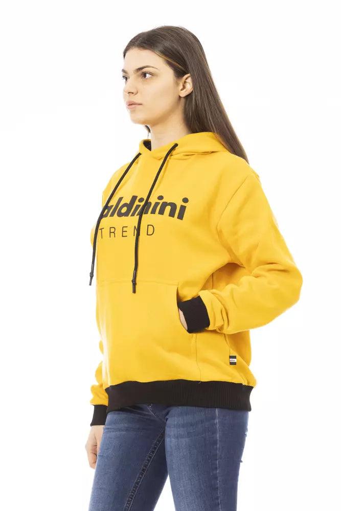 Baldinini Trend Yellow Cotton Women Sweater - Arichezz.store