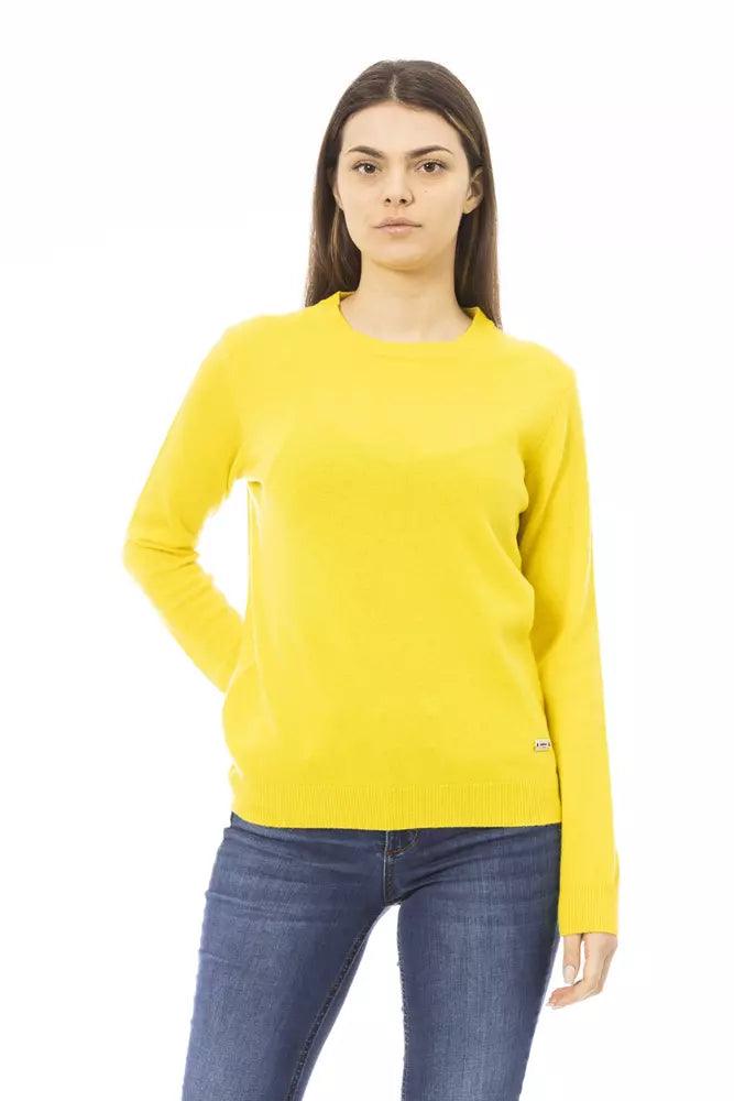 Baldinini Trend Yellow Wool Women Sweater - Arichezz.store