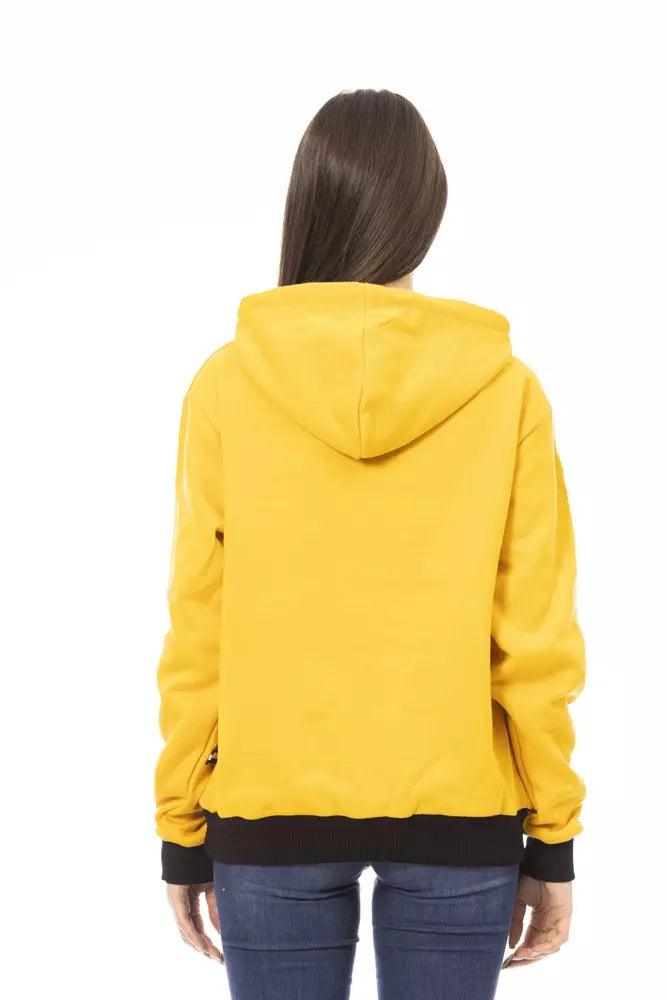 Baldinini Trend Yellow Cotton Women Sweater - Arichezz.store