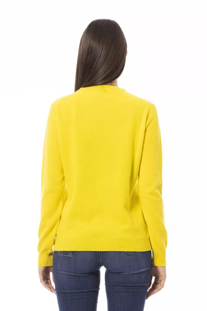 Baldinini Trend Yellow Wool Women Sweater - Arichezz.store