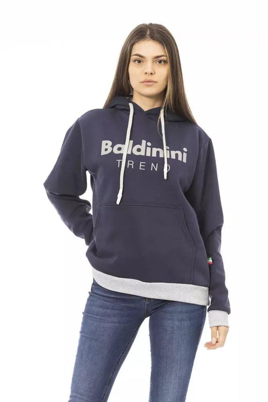 Baldinini Trend Blue Cotton Women Sweater - Arichezz.store