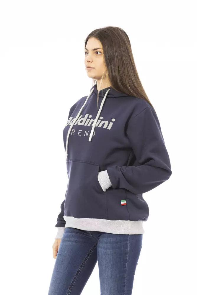 Baldinini Trend Blue Cotton Women Sweater - Arichezz.store