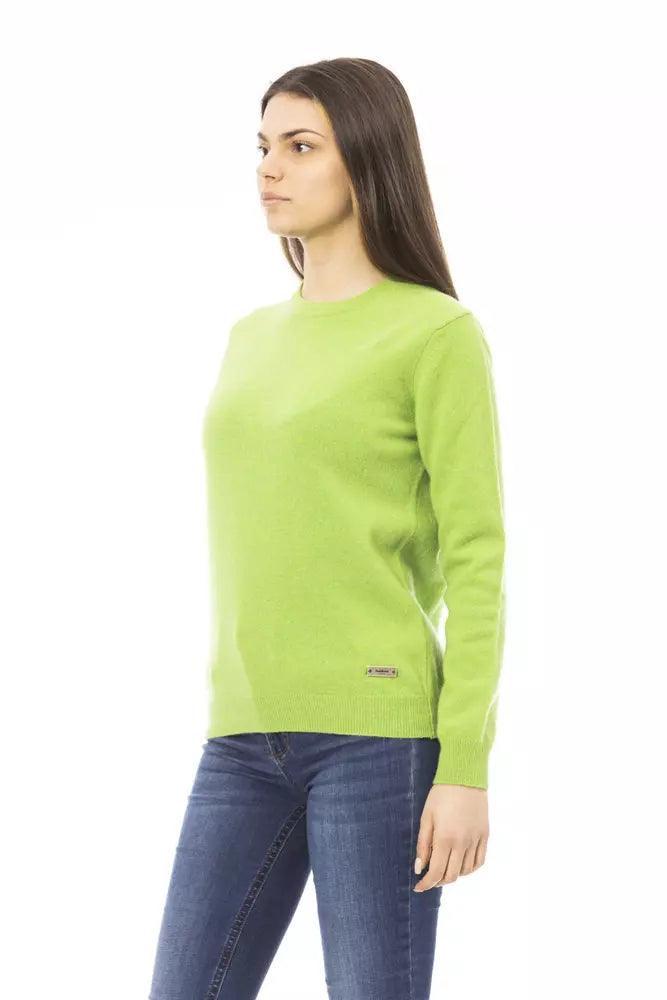 Baldinini Trend Green Wool Women Sweater - Arichezz.store