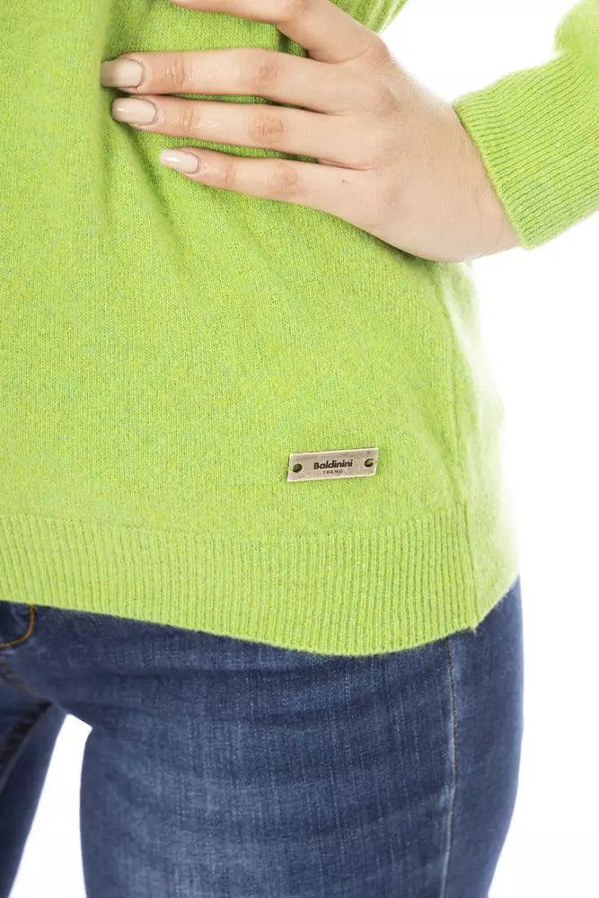 Baldinini Trend Green Wool Women Sweater - Arichezz.store