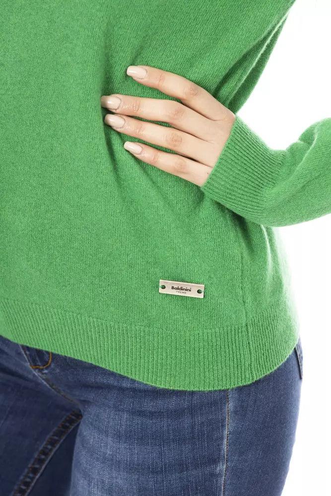 Baldinini Trend Green Wool Women Sweater - Arichezz.store