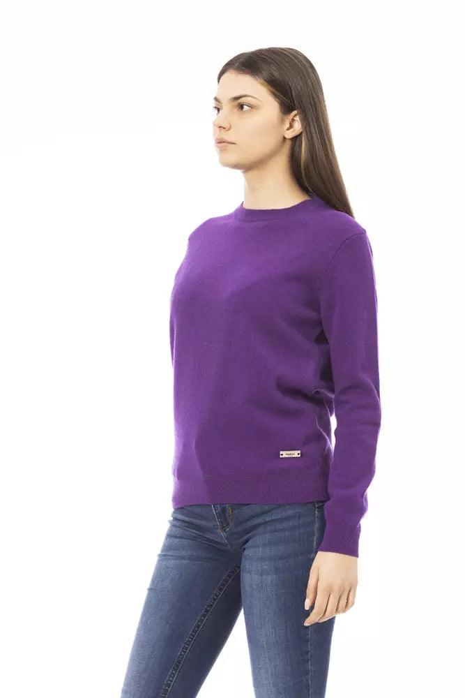 Baldinini Trend Purple Wool Women Sweater - Arichezz.store