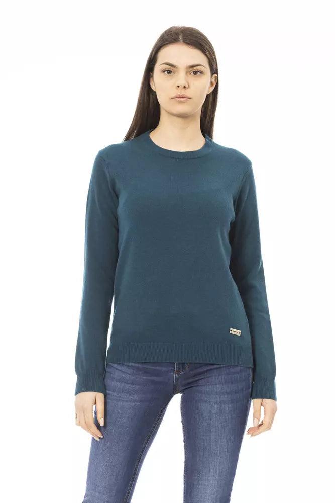 Baldinini Trend Green Wool Women Sweater - Arichezz.store