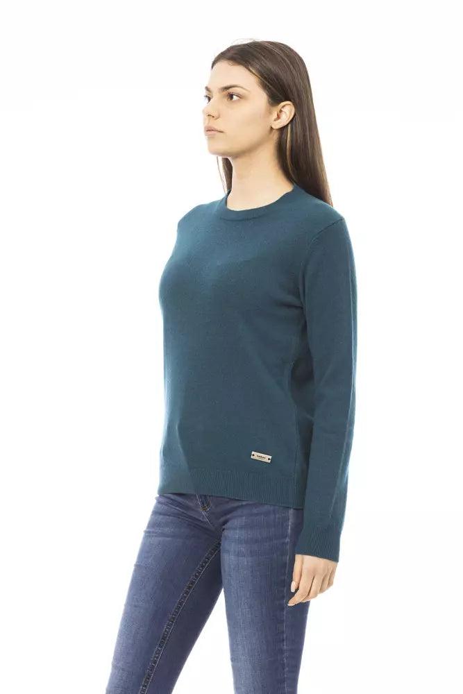 Baldinini Trend Green Wool Women Sweater - Arichezz.store