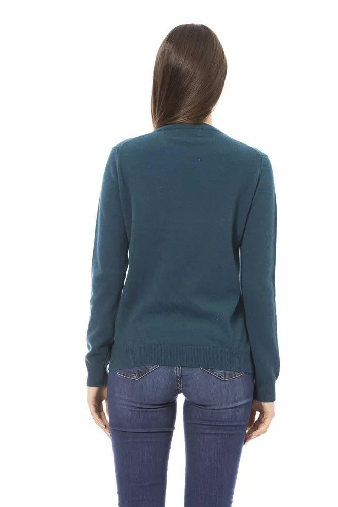 Baldinini Trend Green Wool Women Sweater - Arichezz.store