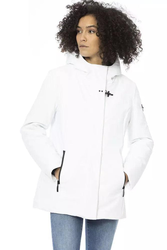 Baldinini Trend Women's White Down Jacket - Arichezz.store