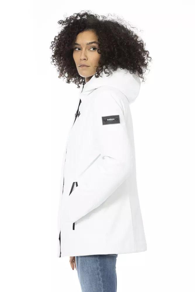 Baldinini Trend Women's White Down Jacket - Arichezz.store