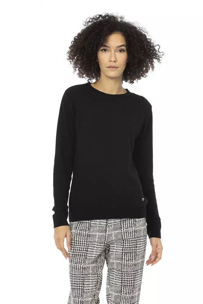 Baldinini Trend Black Wool Women Sweater - Arichezz.store