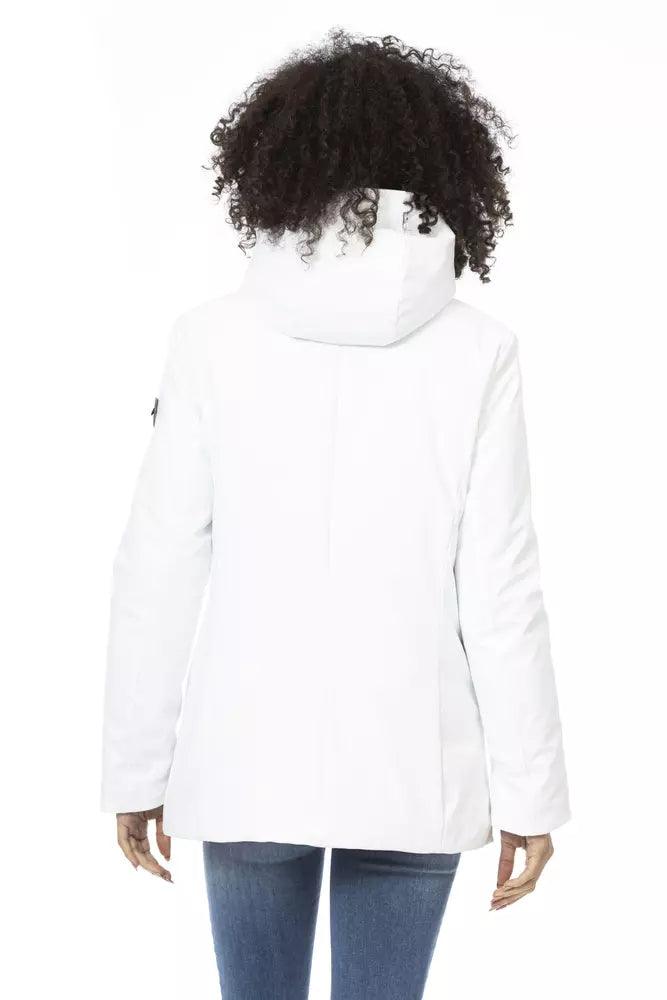 Baldinini Trend Women's White Down Jacket - Arichezz.store