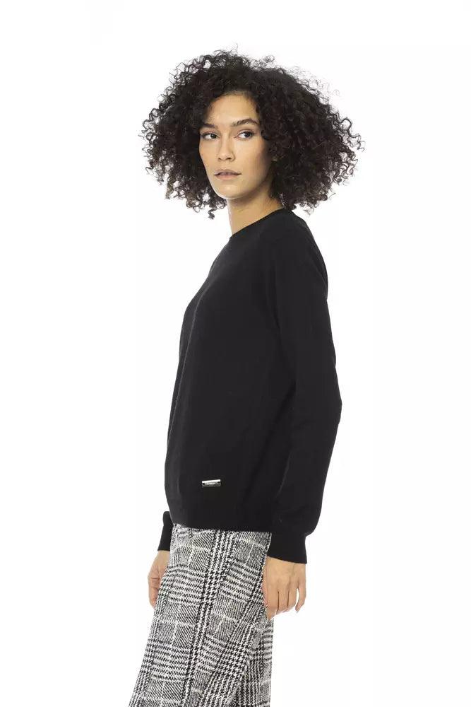 Baldinini Trend Black Wool Women Sweater - Arichezz.store