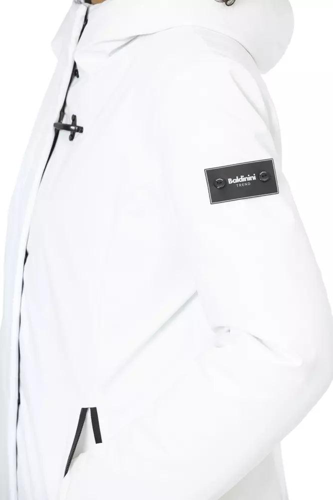 Baldinini Trend Women's White Down Jacket - Arichezz.store