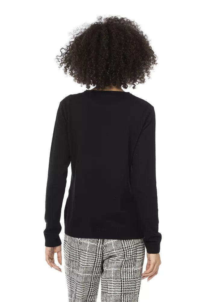 Baldinini Trend Black Wool Women Sweater - Arichezz.store