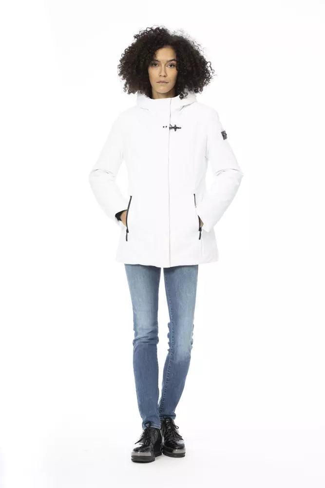 Baldinini Trend Women's White Down Jacket - Arichezz.store