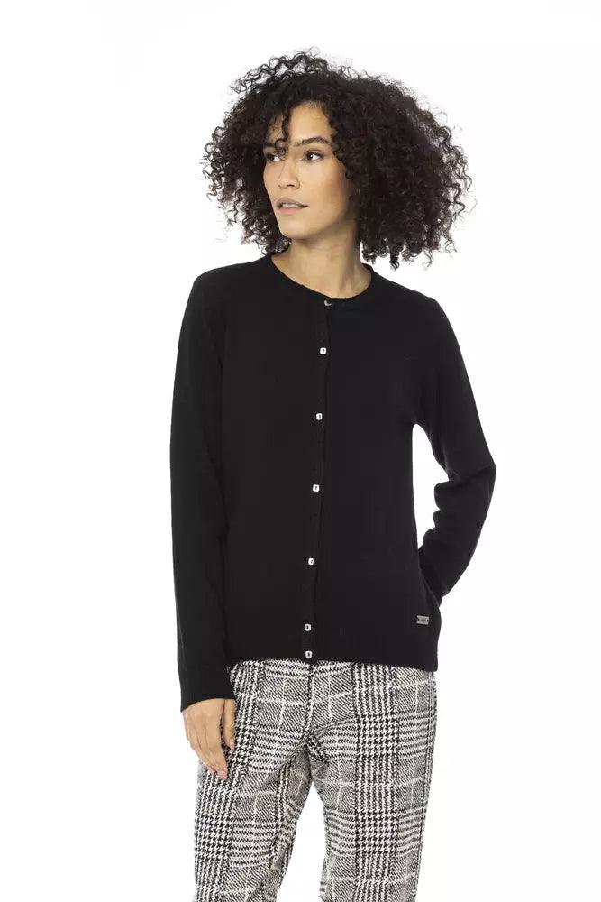 Baldinini Trend Black Wool Women Sweater - Arichezz.store