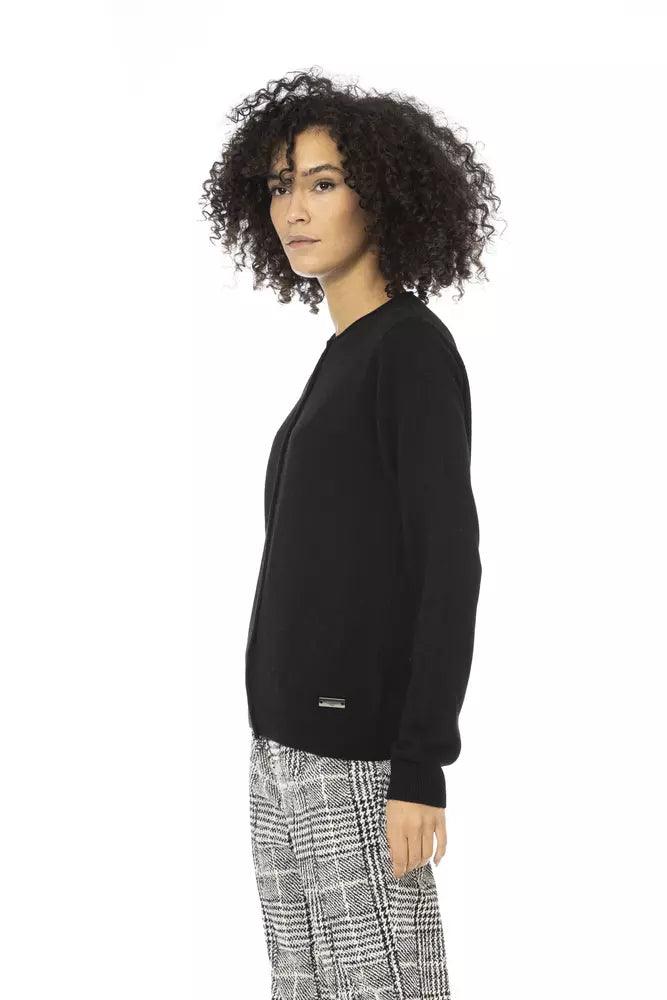 Baldinini Trend Black Wool Women Sweater - Arichezz.store