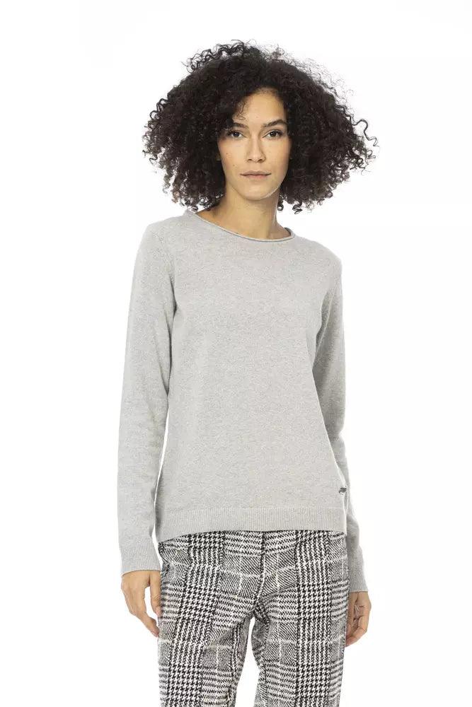 Baldinini Trend Gray Wool Women Sweater - Arichezz.store