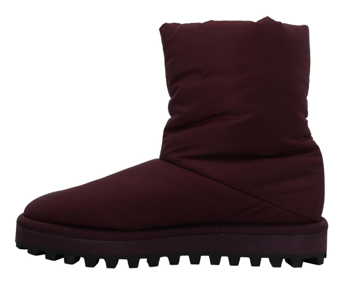 Dolce & Gabbana Elegant Bordeaux Mid Calf Boots - Arichezz.store