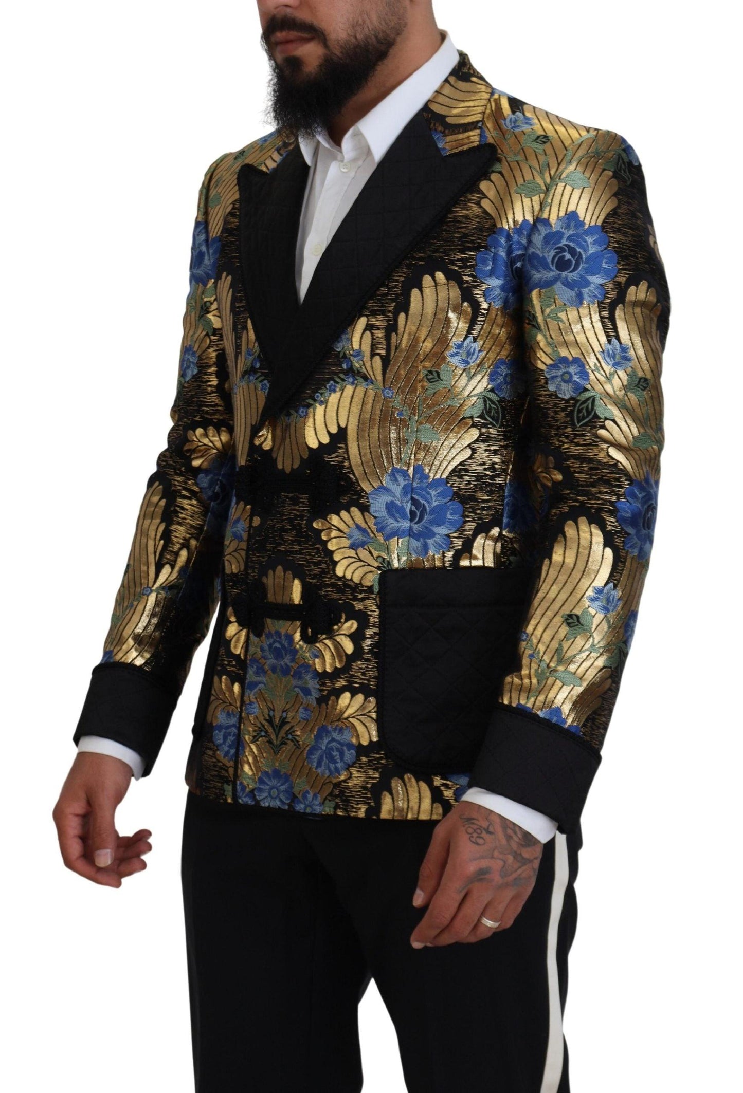 Dolce & Gabbana Elegant Floral Evening Party Blazer - Arichezz.store